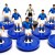 Subbuteo Andrew Table Soccer Italy 1970 World Cup Team on Classic Hasbro bases
